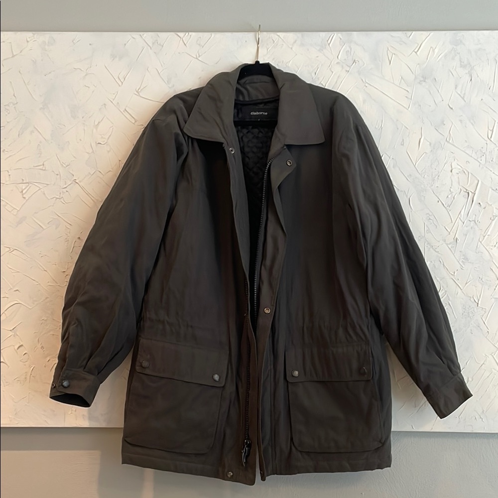 Claiborne Black Military Field Jacket